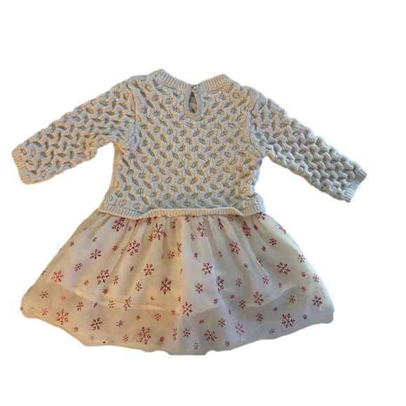 Hatley Metallic Snowflake Tulle Dress 9-12 months - Picture 5 of 7